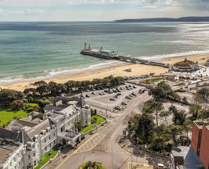 Bournemouth seafront and hotels