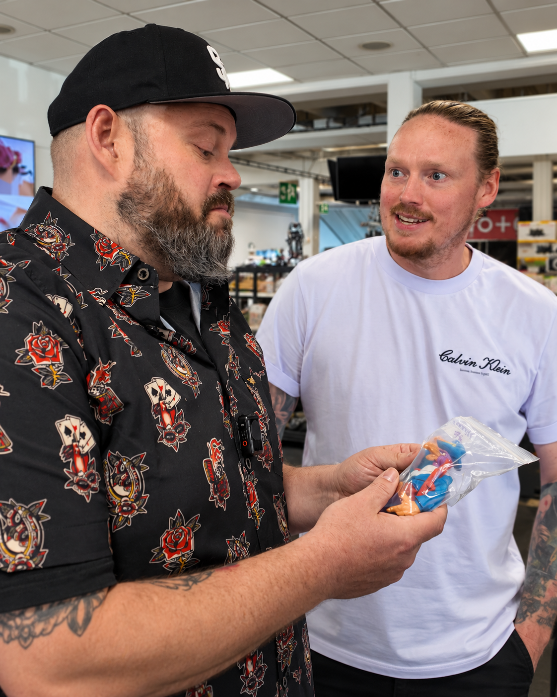 Lewis from Toy Overdose and Matt from 90's Geezer at a vintage toy event