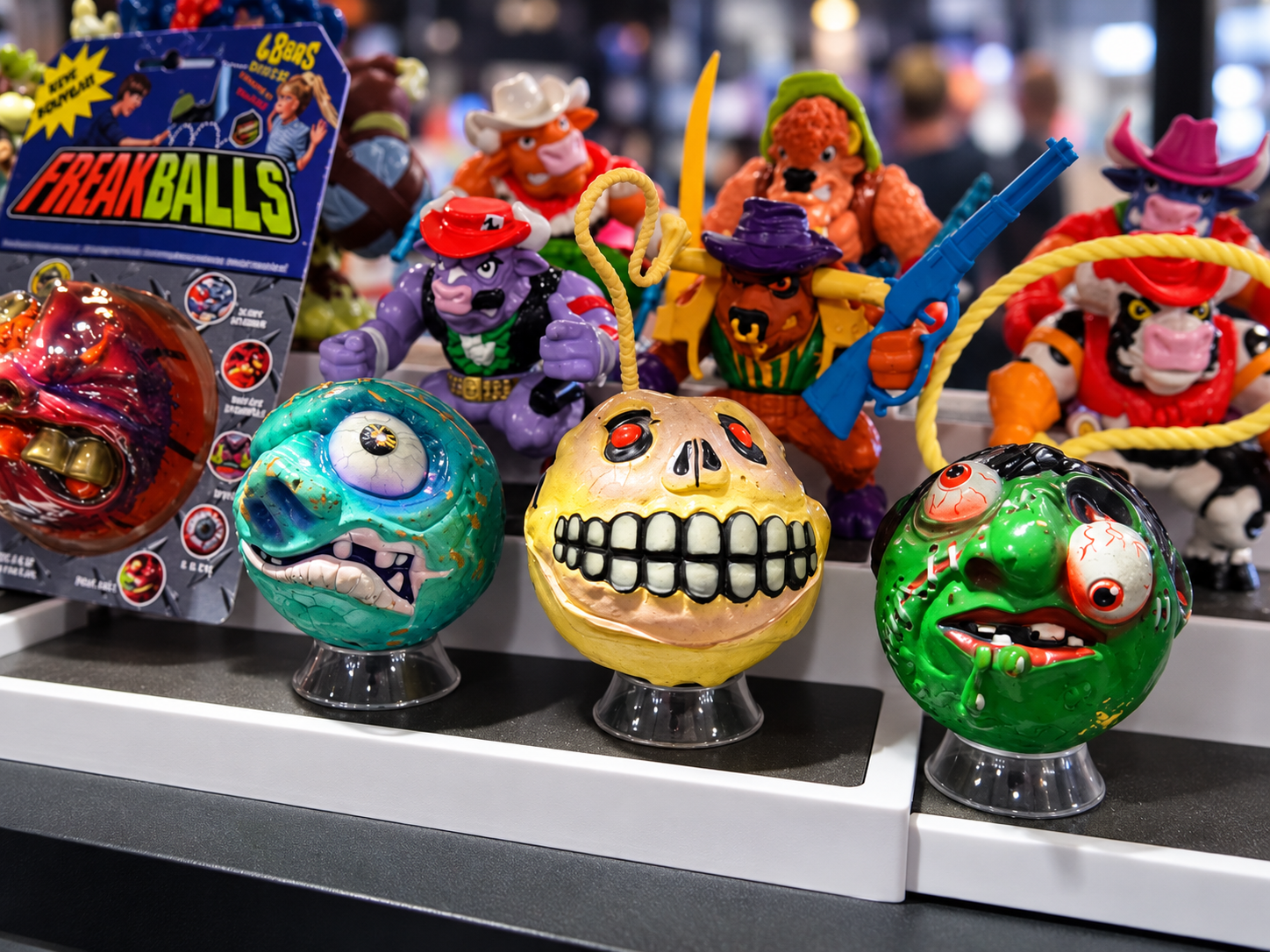 Vintage toys at a toy fair